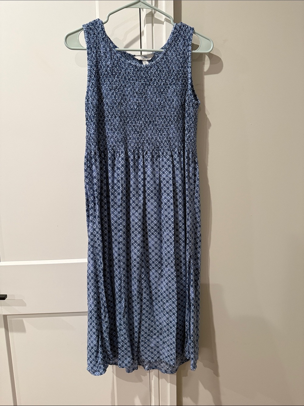 croft & barrow Blue Patterned Maxi Dress